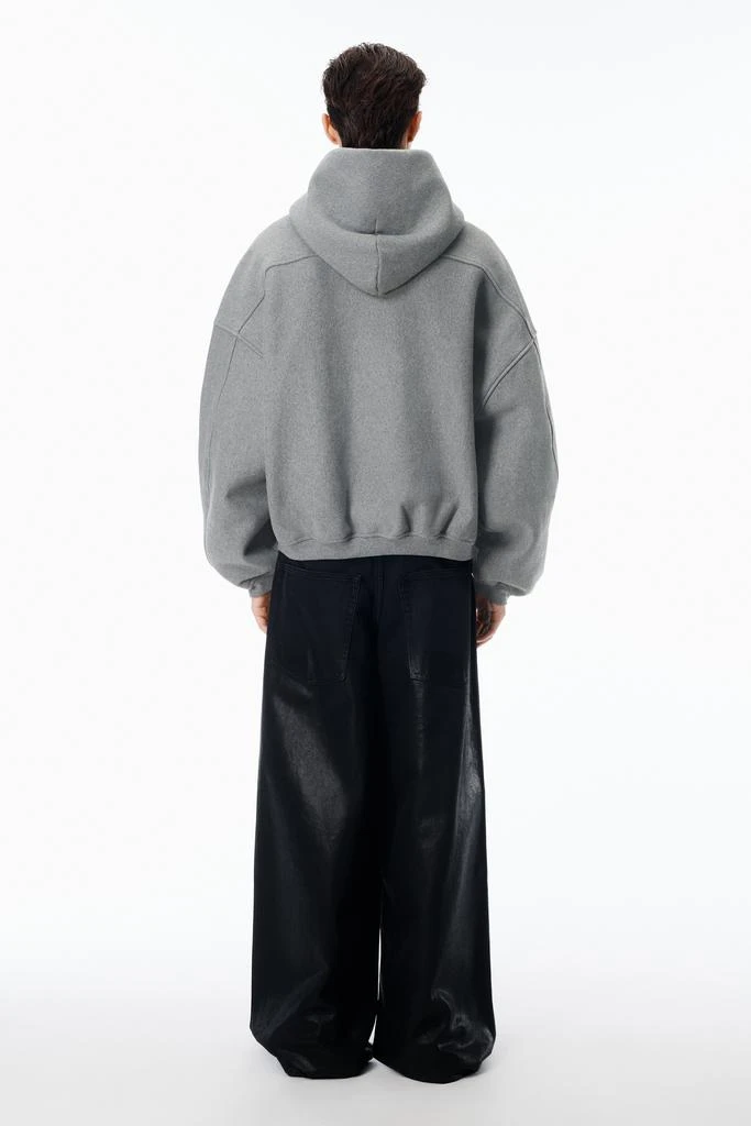 商品Alexander Wang|男士 星形拉链连帽衫,采用密集抓绒制成,价格¥3697,第4张图片详细描述