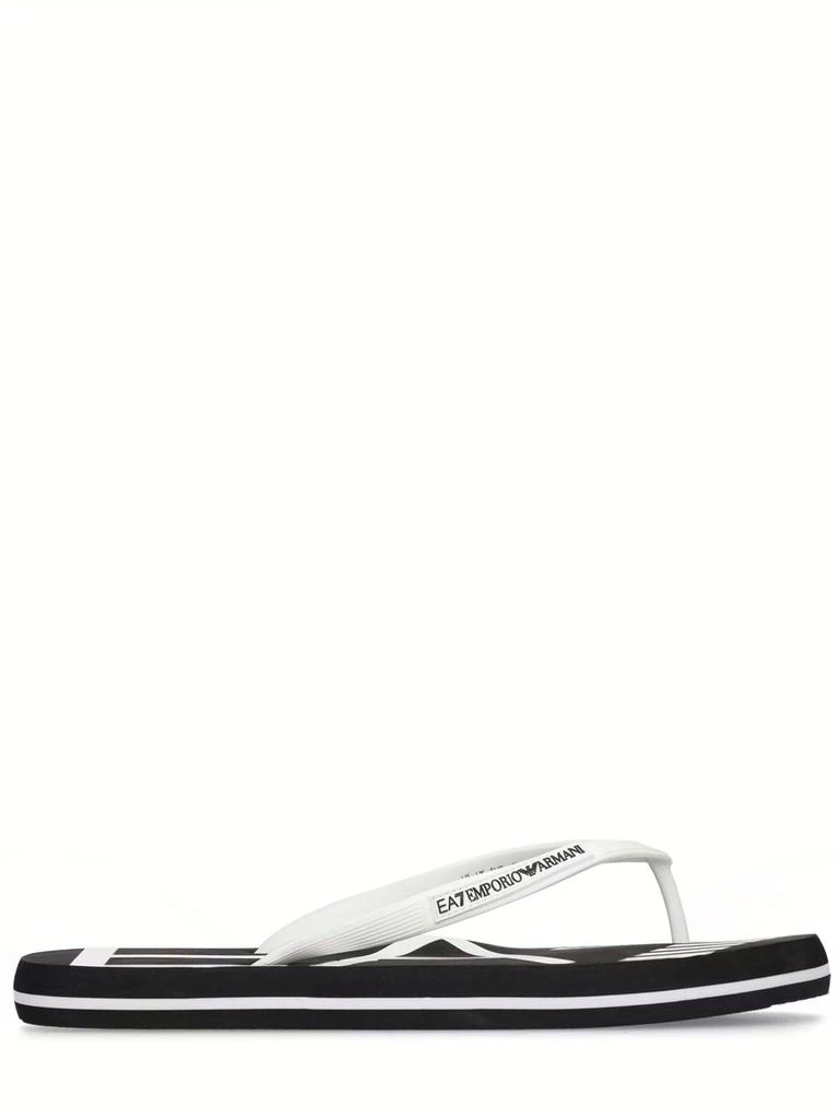 商品Emporio Armani|Logo Rubber Flip Flops,价格¥204,第1张图片