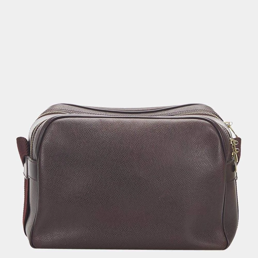 商品[二手商品] Louis Vuitton|Louis Vuitton Brown Taiga Reporter PM,价格¥4502,第3张图片详细描述