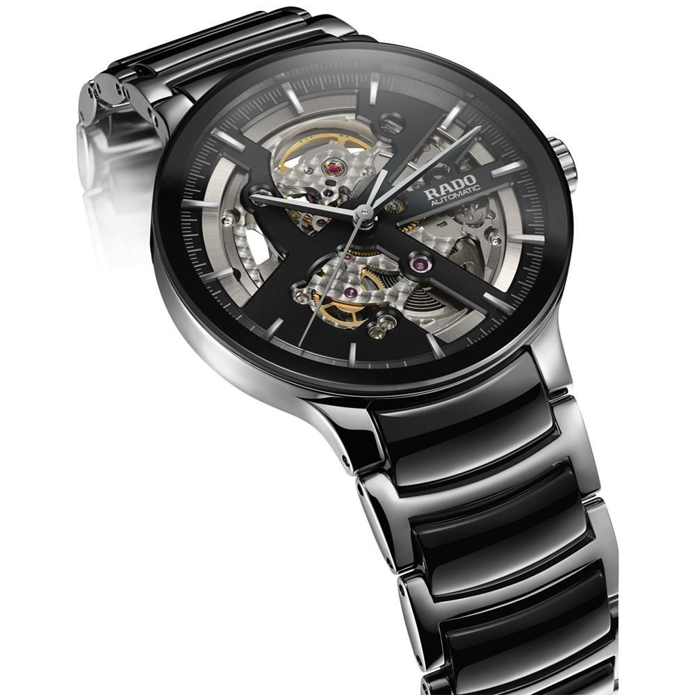 商品Rado|Men's Swiss Automatic Centrix Open Heart Two-Tone Stainless Steel & High Tech Ceramic Bracelet Watch 38mm R30178152,价格¥14854,第4张图片详细描述