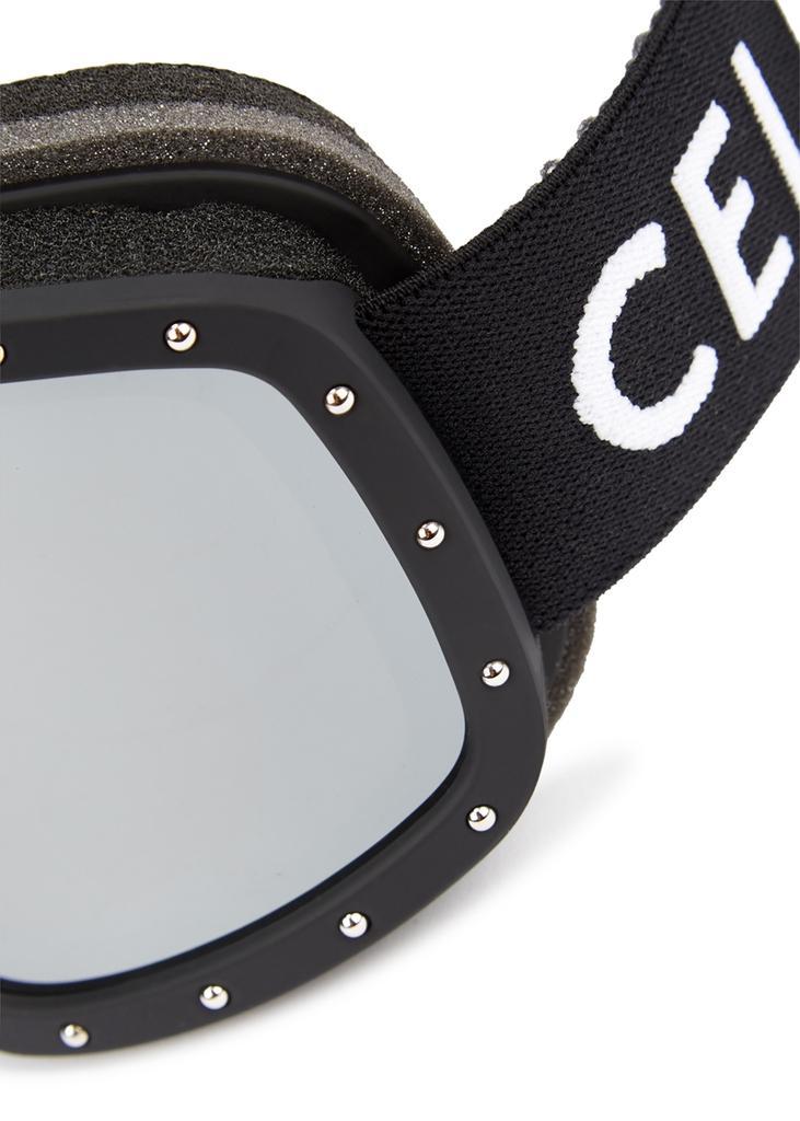 商品Celine|Black studded mirrored ski goggles,价格¥4261,第5张图片详细描述