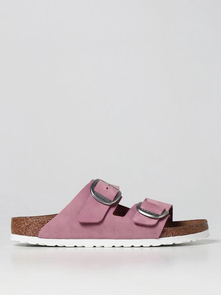 商品Birkenstock|Birkenstock Arizona Big Buckle nubuck sandals,价格¥1057,第1张图片