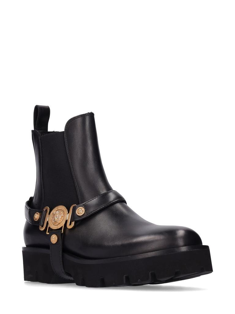 商品Versace|Medusa Leather Chelsea Boots,价格¥7605,第4张图片详细描述