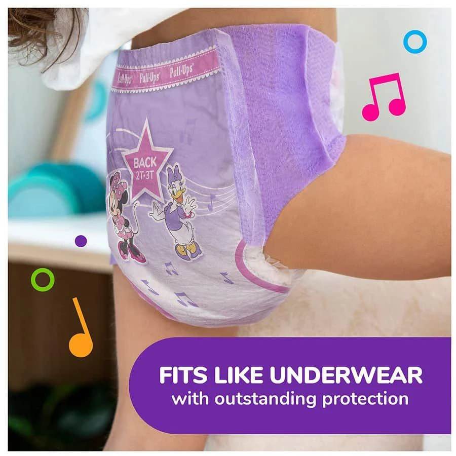 商品Huggies Pull-Ups|Girls' Potty Training Pants 2T-3T Size,价格¥125,第5张图片详细描述