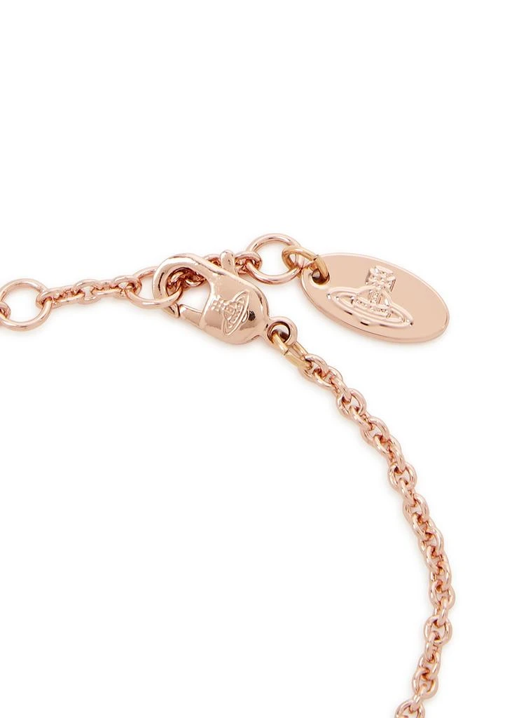 商品Vivienne Westwood|Mini Bas Relief rose gold-tone orb bracelet,价格¥803,第4张图片详细描述