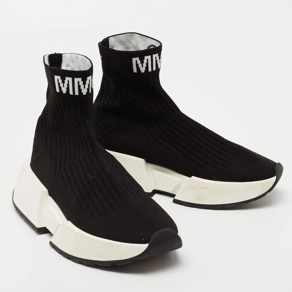 商品[二手商品] MAISON MARGIELA|Maison Martin Margiela Black Knit Fabric Sock High Top Sneakers Size 39,价格¥1048,第4张图片详细描述