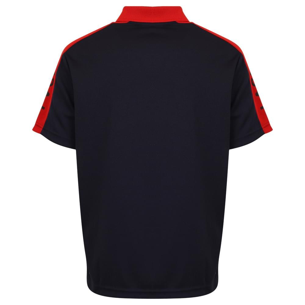 Navy & Red Logo Panel Polo Shirt商品第3张图片规格展示