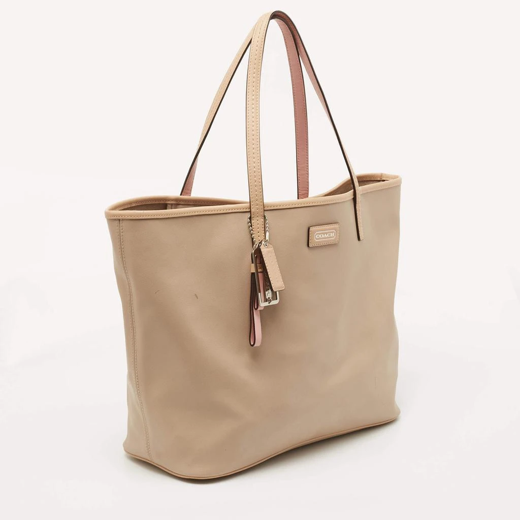 商品[二手商品] Coach|Coach Beige Leather Park Metro Tote,价格¥805,第3张图片详细描述