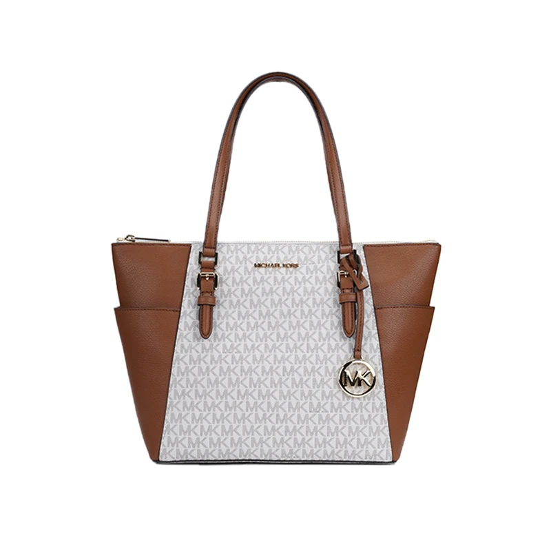 商品Michael Kors|Michael Kors女款单肩包 香草色拼色 35T0GCFT3B VANILLA 送礼好物,价格¥1312,第1张图片