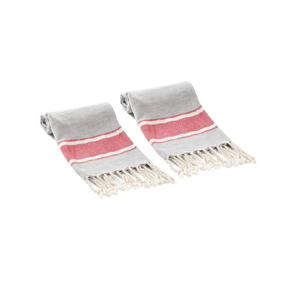 商品Olive and Linen|Terra 2 Piece Hand or Kitchen Towel Set,价格¥343,第1张图片详细描述