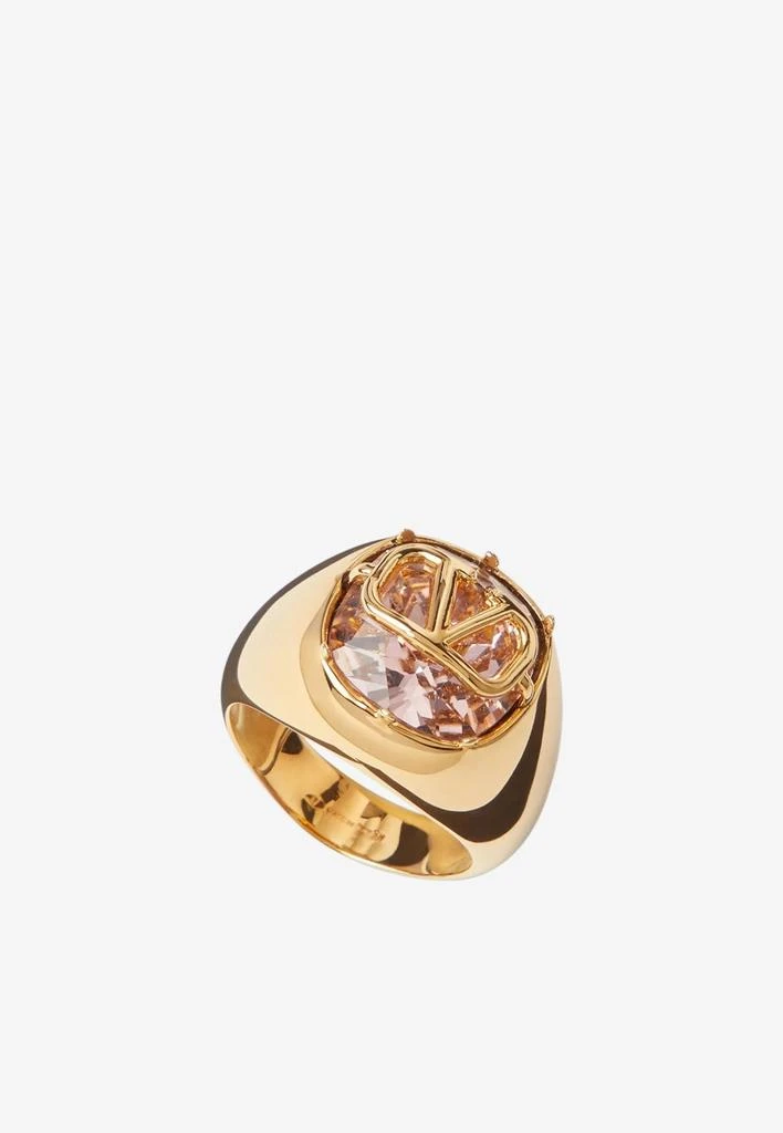 商品Valentino|Signature VLogo Ring with Swarovski® Crystal,价格¥4558,第1张图片