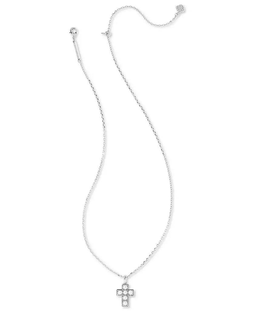 商品Kendra Scott|Silver-Tone Cultured Freshwater Pearl (3mm) Cross Adjustable 19" Pendant Necklace,价格¥579,第2张图片详细描述