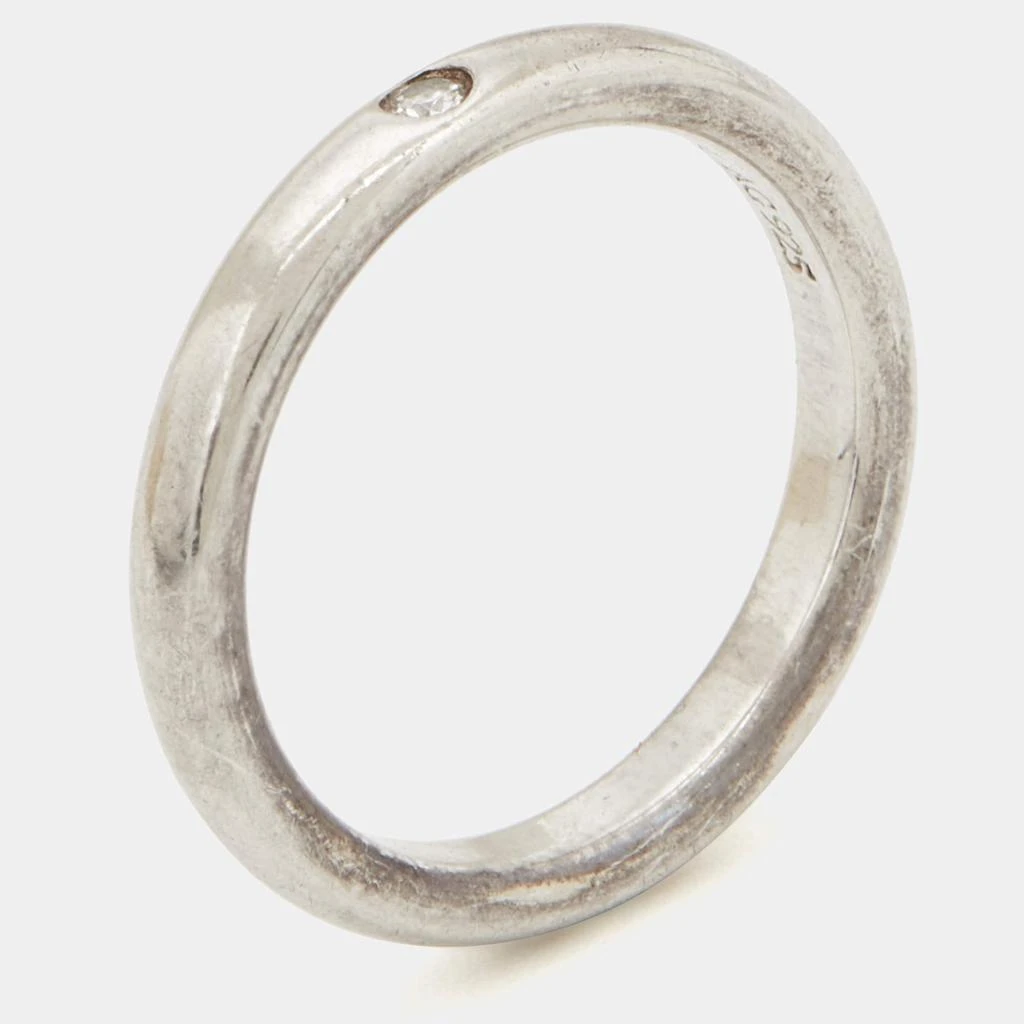 商品[二手商品] Tiffany & Co.|Tiffany & Co. Elsa Peretti Diamond Sterling Silver Band Ring Size 49,价格¥1580,第1张图片