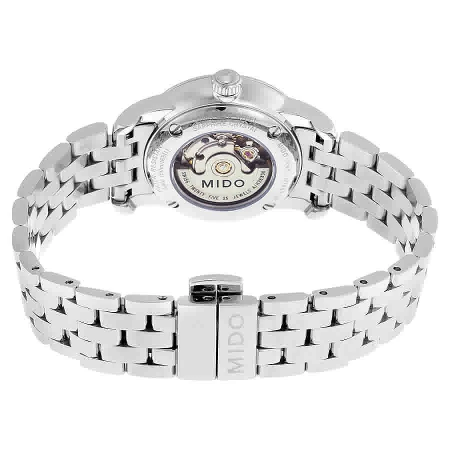 商品MIDO|Baroncelli Automatic White Dial Stainless Steel Ladies Watch M76004761,价格¥2338,第3张图片详细描述