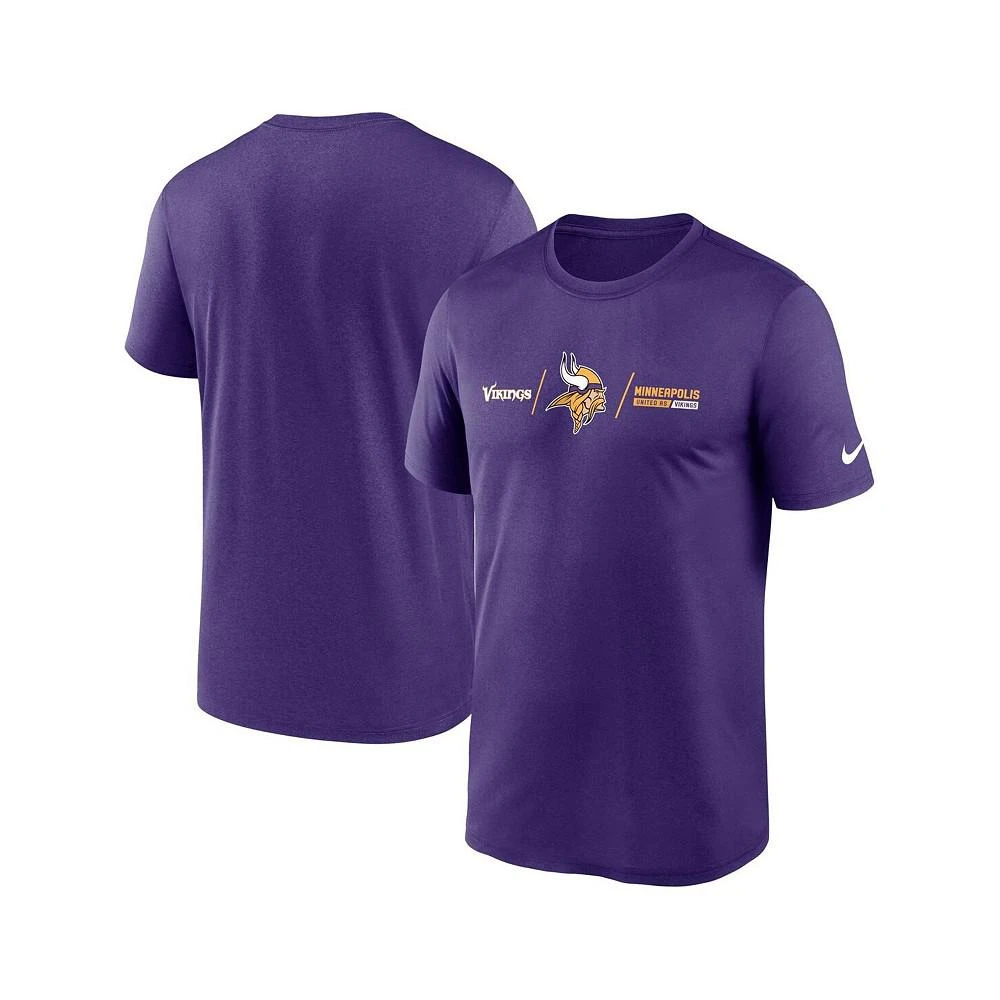 商品NIKE|Men's Purple Minnesota Vikings Horizontal Lockup Legend T-shirt,价格¥300,第1张图片