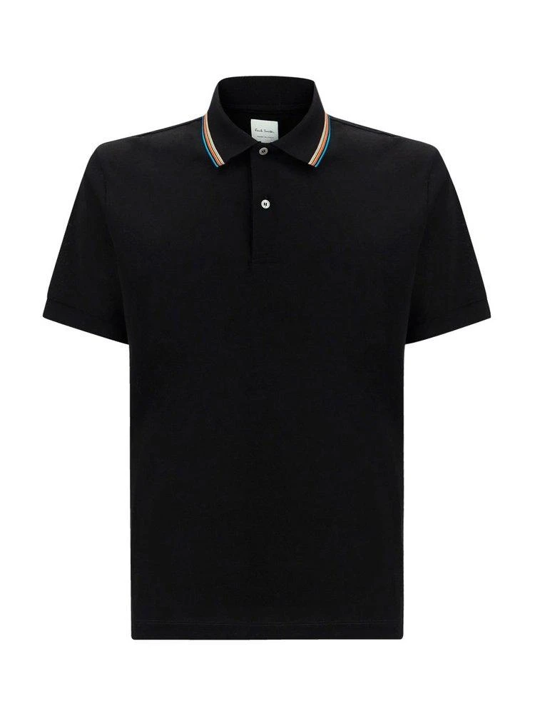 商品Paul Smith|PS Paul Smith Rainbow Stripe-Trim Polo Shirt,价格¥1441,第1张图片