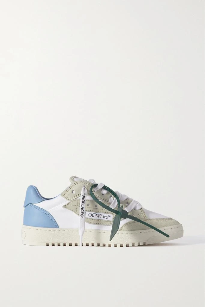 商品Off-White|Off-court 5.0 绒面革皮革边饰帆布运动鞋  - IT37,价格¥4572,第1张图片