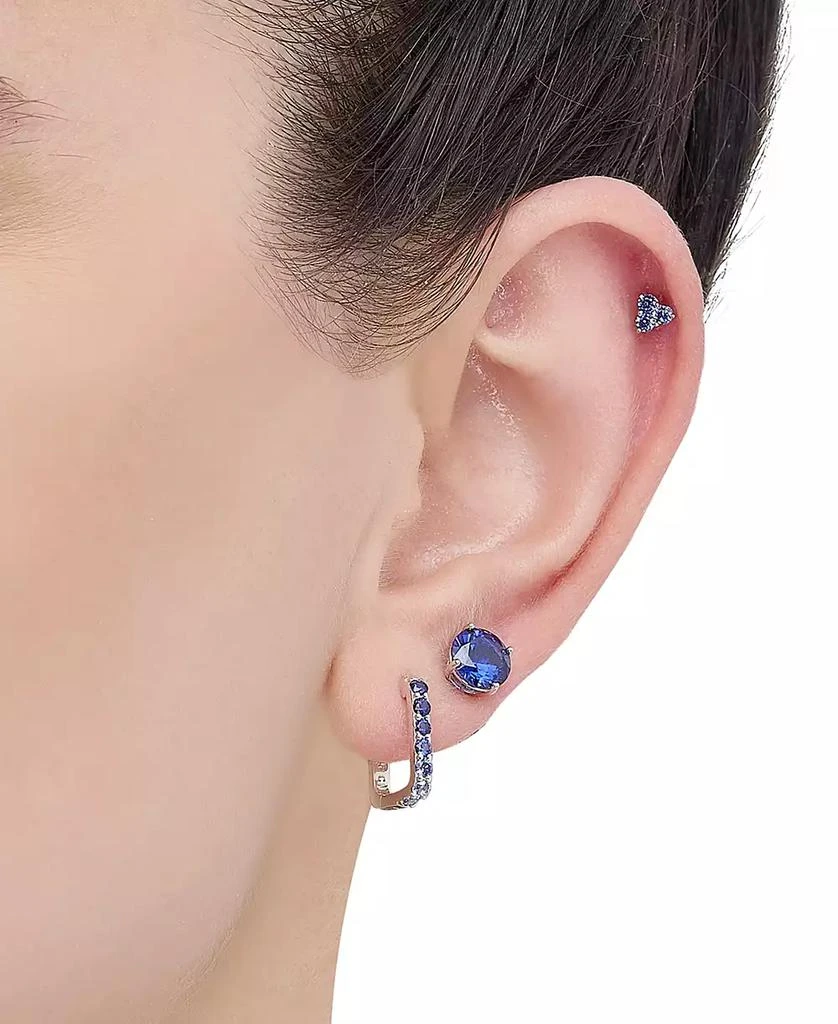 3-Pc. Set Lab-Created Sapphire Stud & Hoop Earrings (3-3/4 ct. t.w.) in Sterling Silver 商品