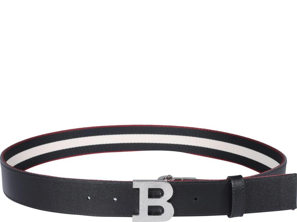 商品Bally|Bally Striped Reversible Logo-Buckle Belt,价格¥1702,第2张图片详细描述