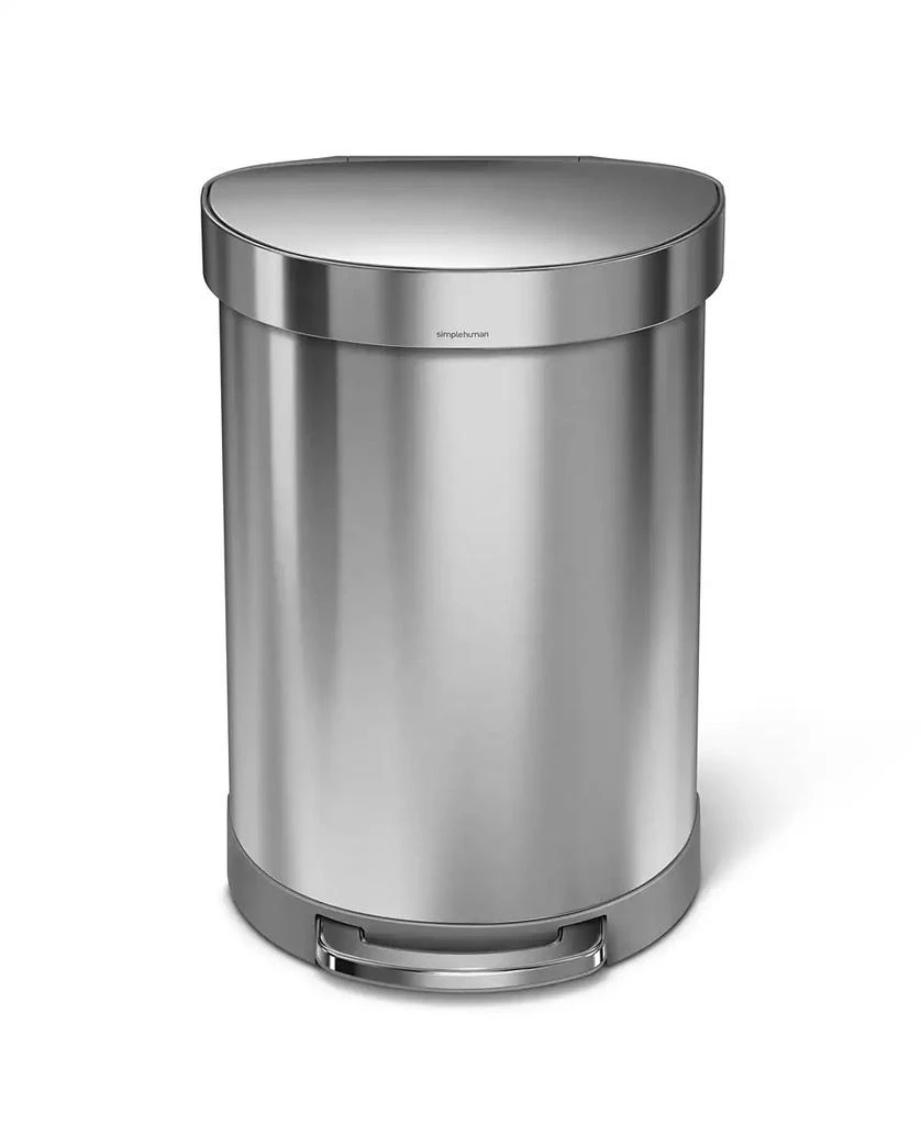 商品simplehuman|Semi-Round Step Trash Can, 60 Liters,价格¥1047,第2张图片详细描述