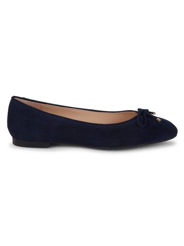 商品Stuart Weitzman|Gabby Bow Suede Ballerina Flats,价格¥1085,第1张图片