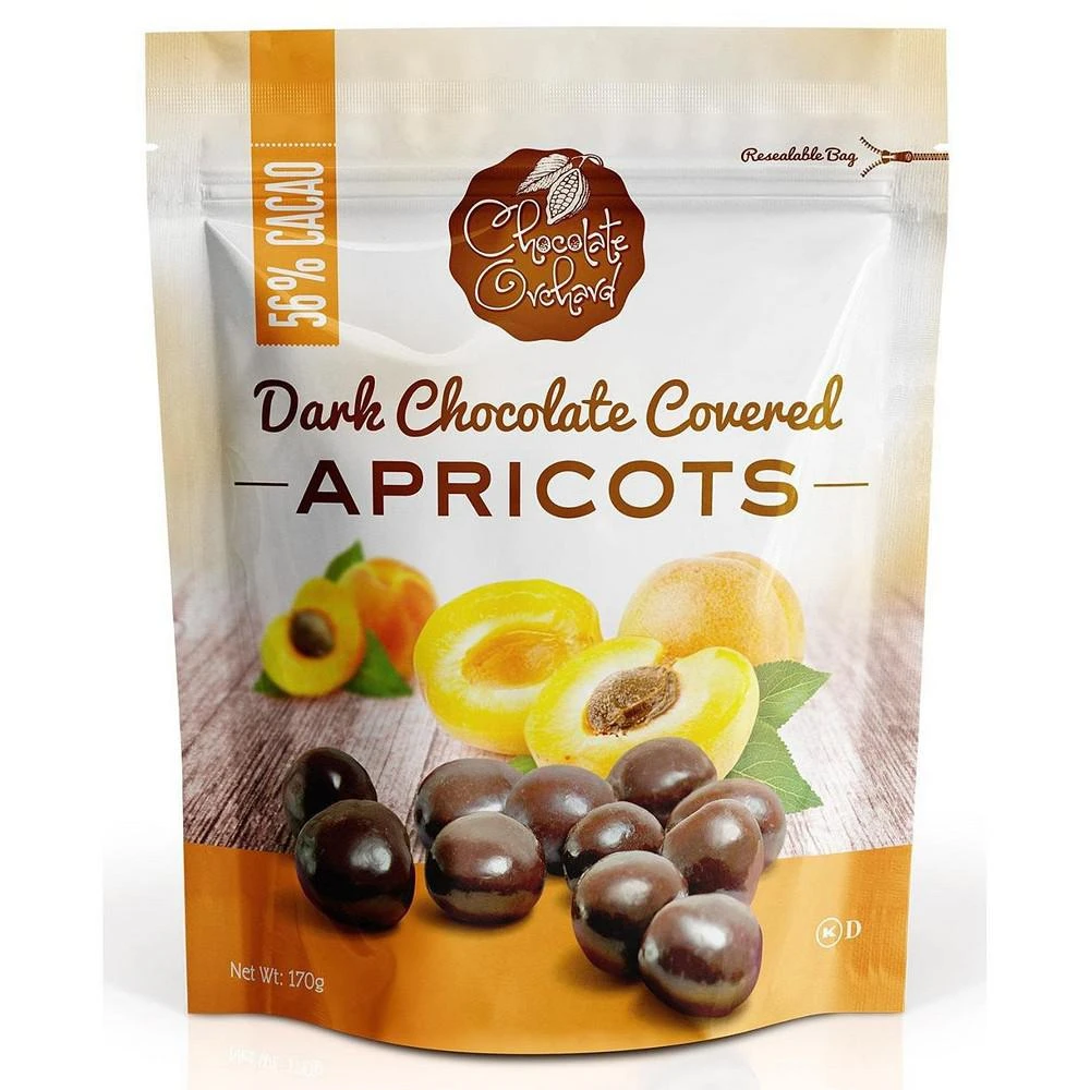 商品Nature's Garden|Chocolate Orchard Dark Chocolate Covered Apricots,价格¥112,第1张图片