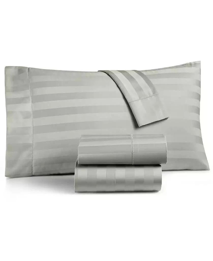 商品Charter Club|LAST ACT! 1.5" Stripe 550 Thread Count 100% Cotton 4-Pc. Sheet Set, King, Exclusively at Macy’s,价格¥157,第1张图片