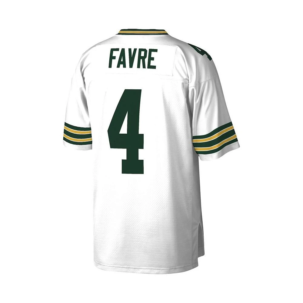 商品Mitchell and Ness|Men's Brett Favre White Green Bay Packers 1996 Legacy Replica Jersey,价格¥1196,第2张图片详细描述