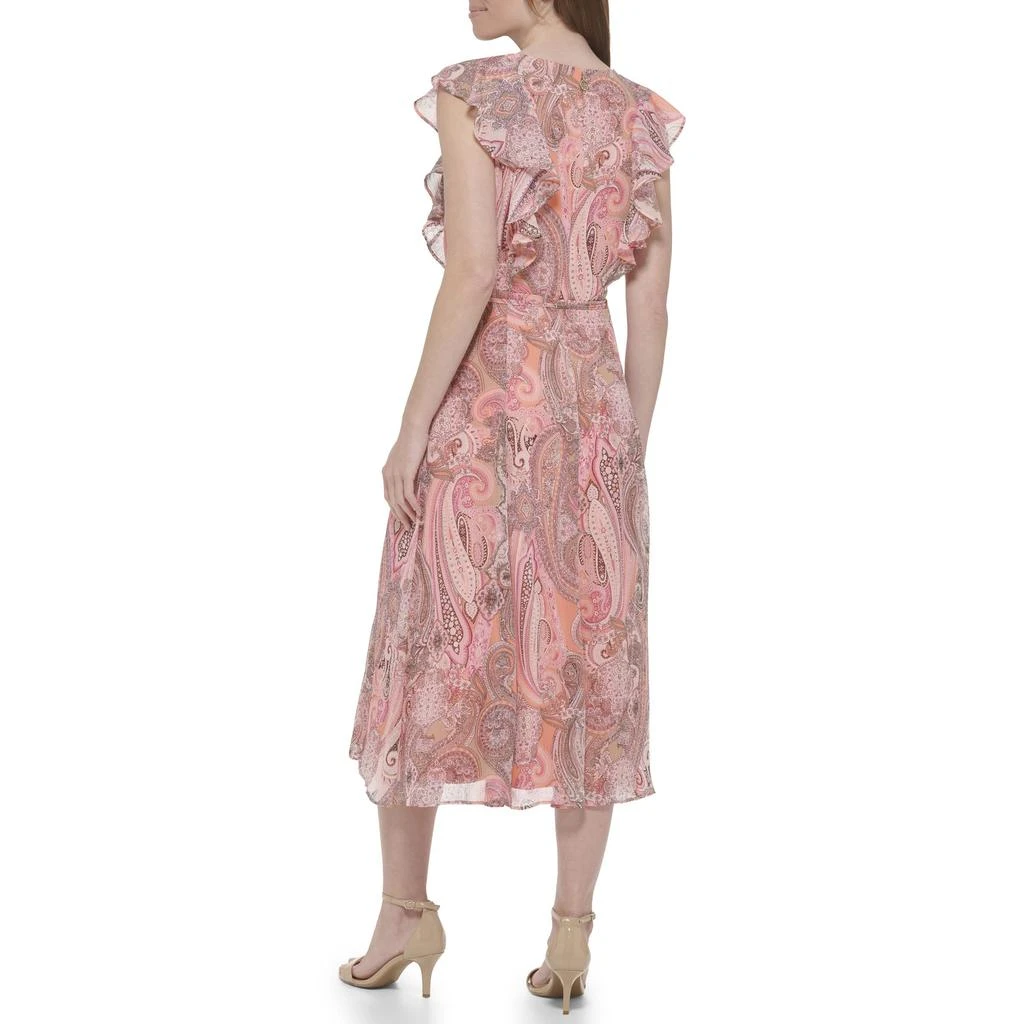 商品Tommy Hilfiger|Paisley Ruffle Front Midi Dress,价格¥439,第2张图片详细描述