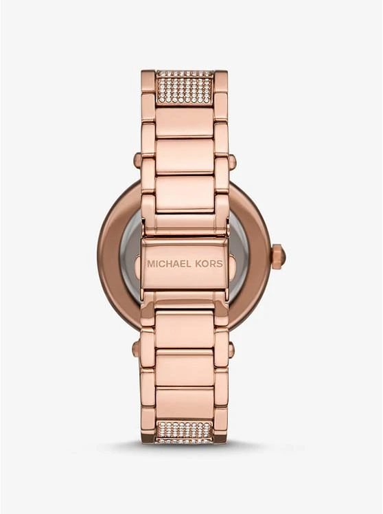 商品Michael Kors|Oversized Parker Pavé Rose Gold-Tone Watch,价格¥1119,第3张图片详细描述