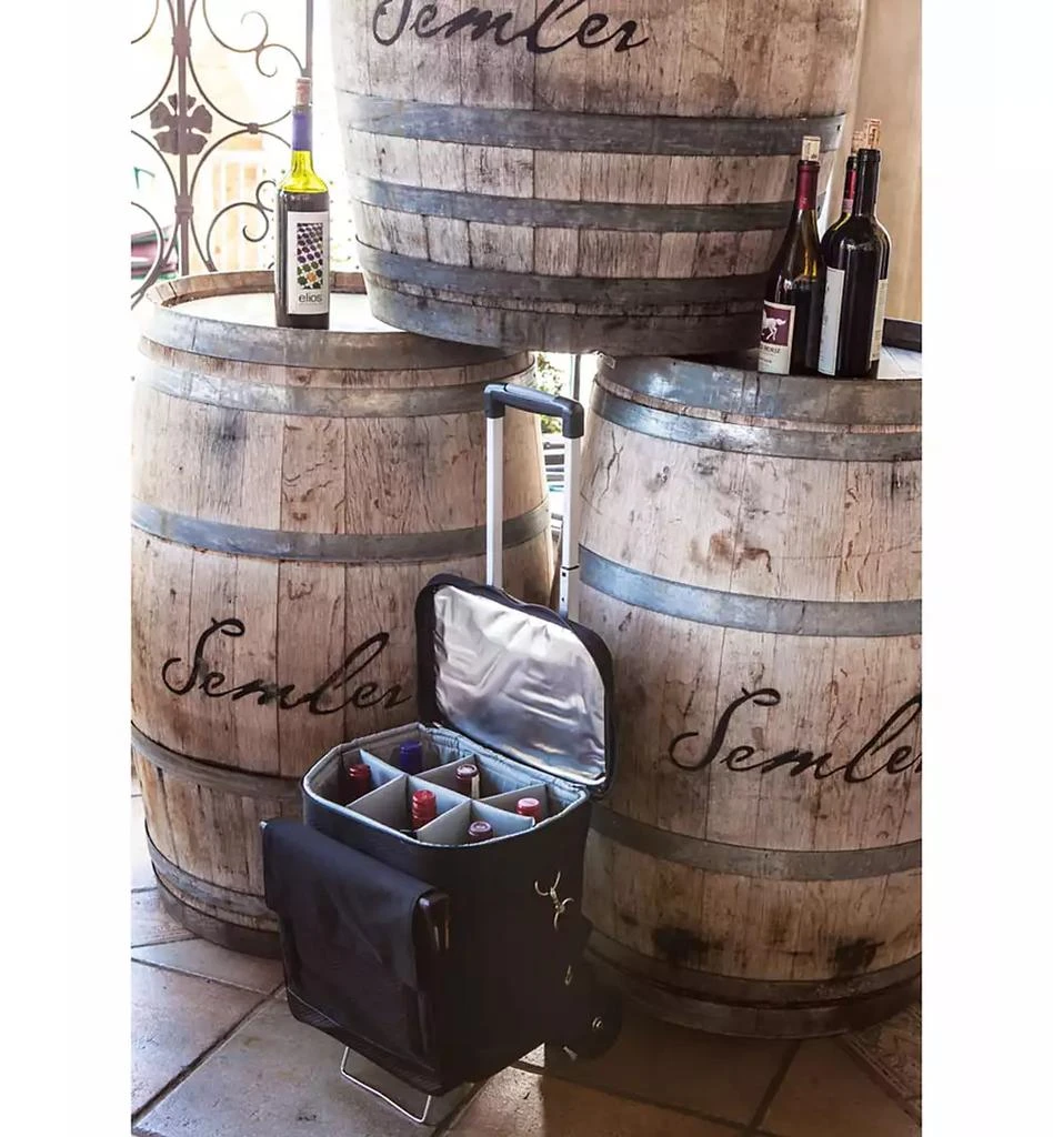 商品ONIVA|Legacy® by Picnic Time Cellar 6-Bottle Wine Carrier & Cooler Tote,价格¥816,第5张图片详细描述