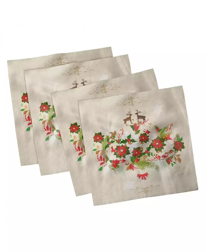 商品Ambesonne|Christmas Set of 4 Napkins, 18" x 18",价格¥186,第1张图片