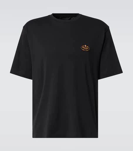 商品Prada|棉质平纹针织T恤,价格¥10325,第1张图片