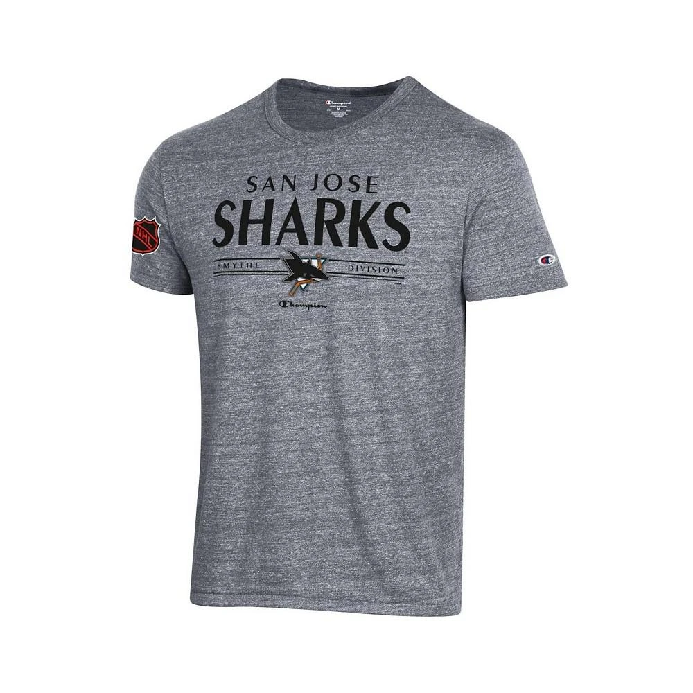 商品CHAMPION|Men's Gray San Jose Sharks Tri-Blend T-shirt,价格¥225,第3张图片详细描述