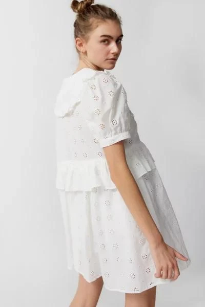 商品Urban Outfitters|UO Scarlet Eyelet Mini Dress,价格¥229,第4张图片详细描述