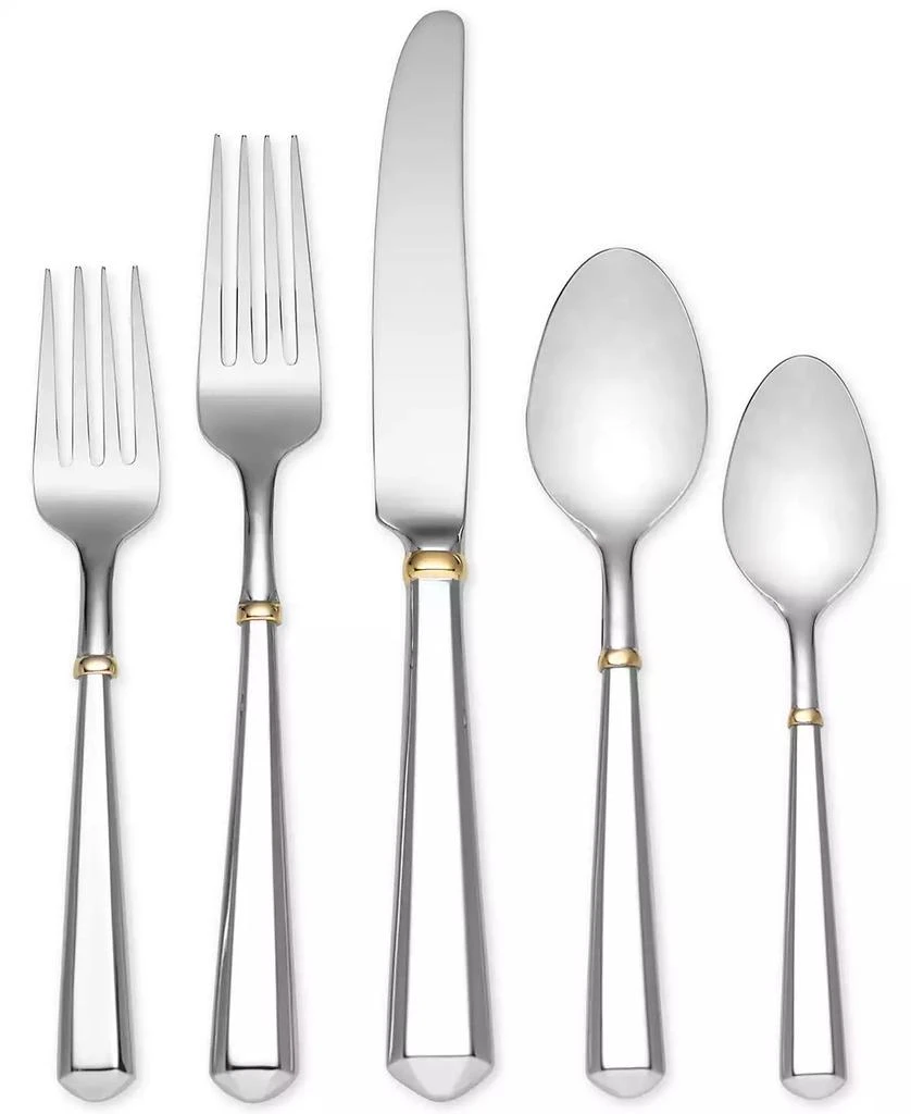 商品Kate Spade|5-Pc. Gold Todd Hill Place Setting,价格¥718,第1张图片