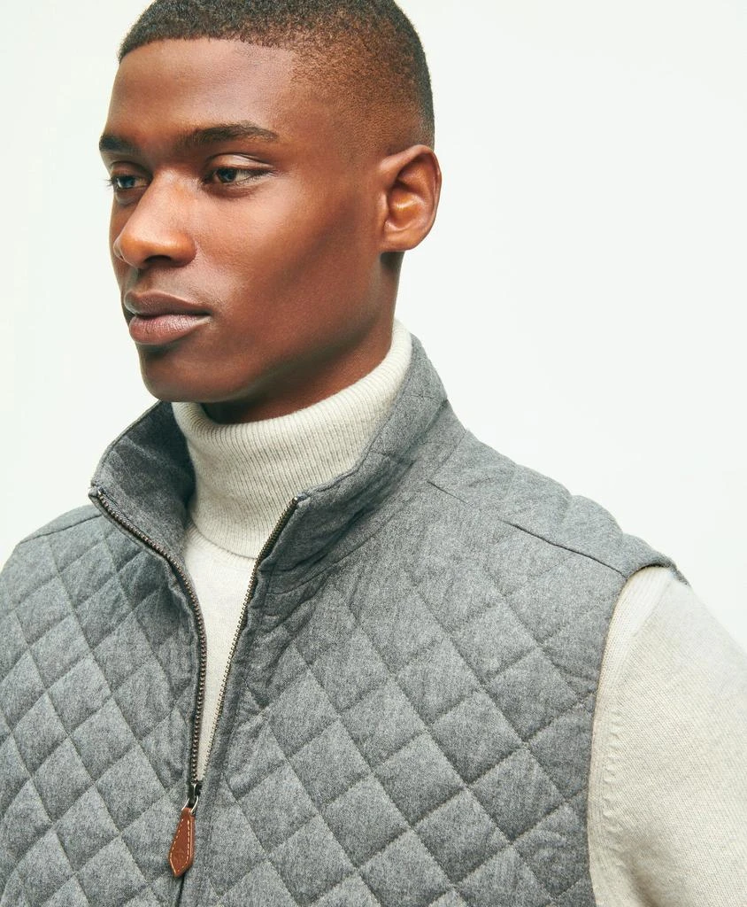 商品Brooks Brothers|Wool Down Diamond Quilted Vest,价格¥1158,第4张图片详细描述