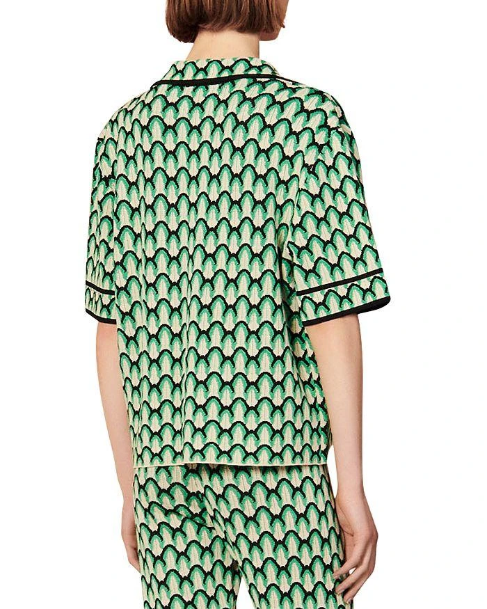 商品Sandro|Othis Printed Cardigan,价格¥1447,第2张图片详细描述