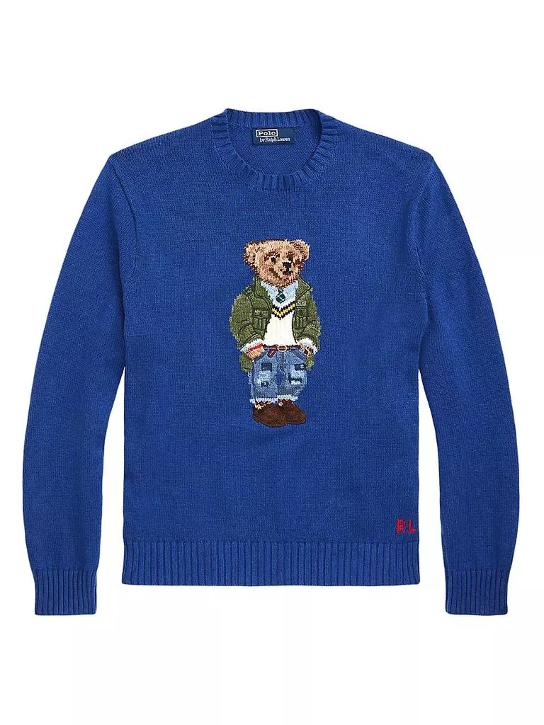 商品Ralph Lauren|Bear Cotton Crewneck Sweater,价格¥2930,第1张图片