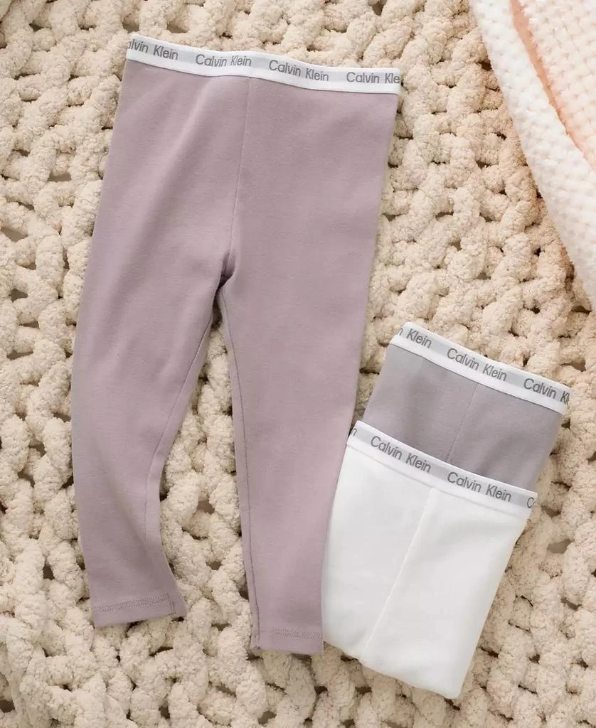 商品Calvin Klein|Baby Boys or Girls Organic Cotton Layette Pants, Pack of 3,价格¥108,第2张图片详细描述