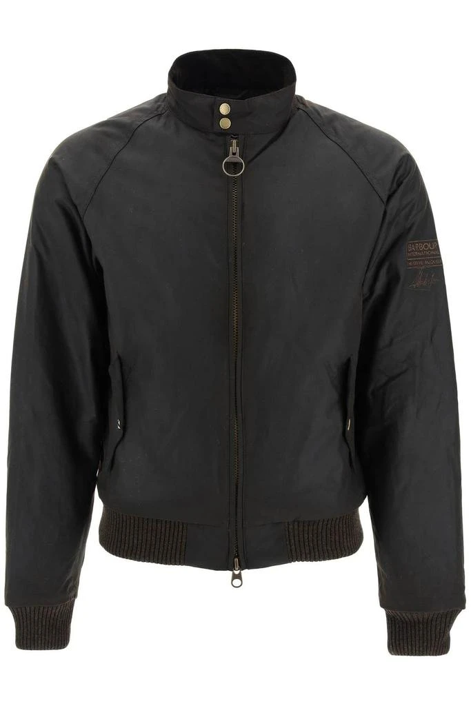 商品Barbour|'MERCHANT' BOMBER JACKET IN COATED COTTON,价格¥2992,第1张图片