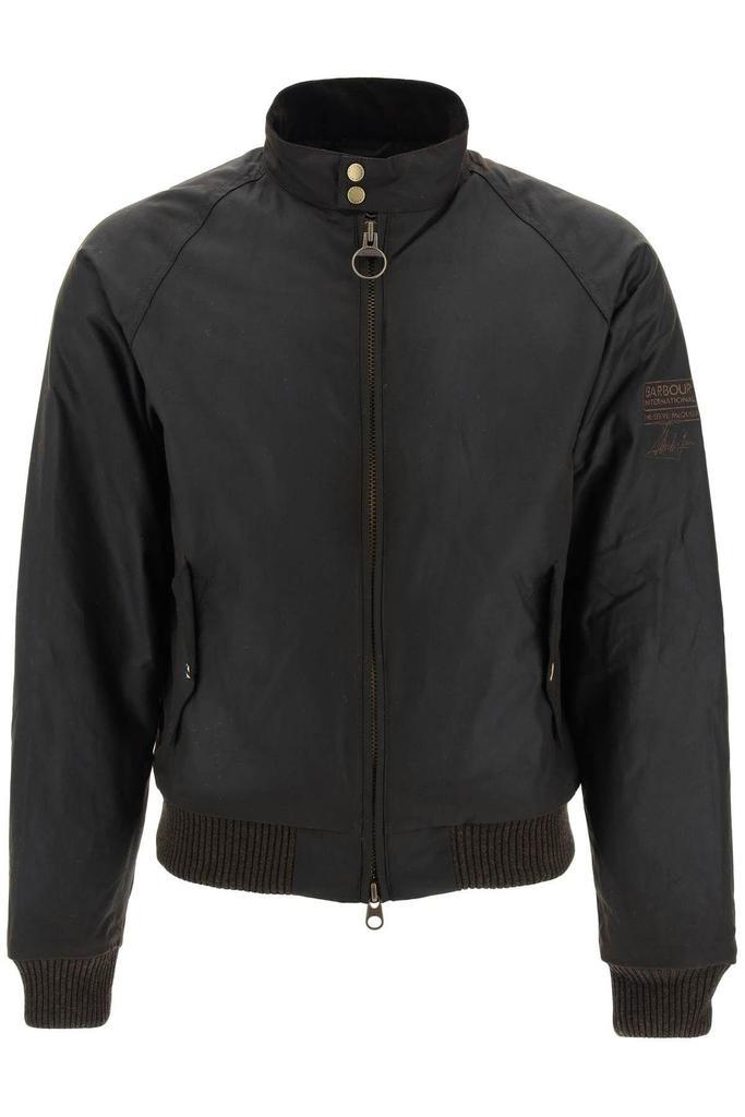 商品Barbour International|'MERCHANT' BOMBER JACKET IN COATED COTTON,价格¥2626,第1张图片