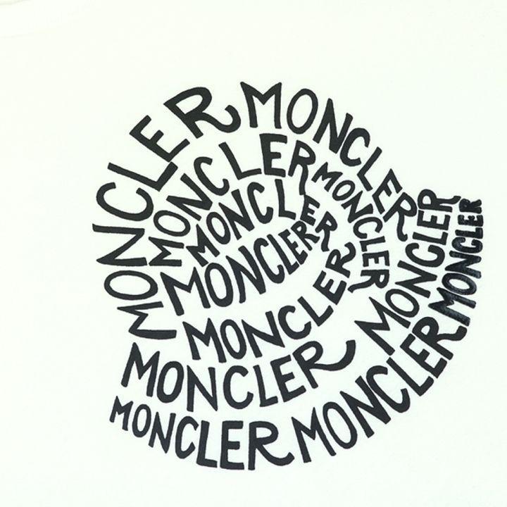 商品Moncler|Logo Print White T Shirt,价格¥834-¥1001,第6张图片详细描述
