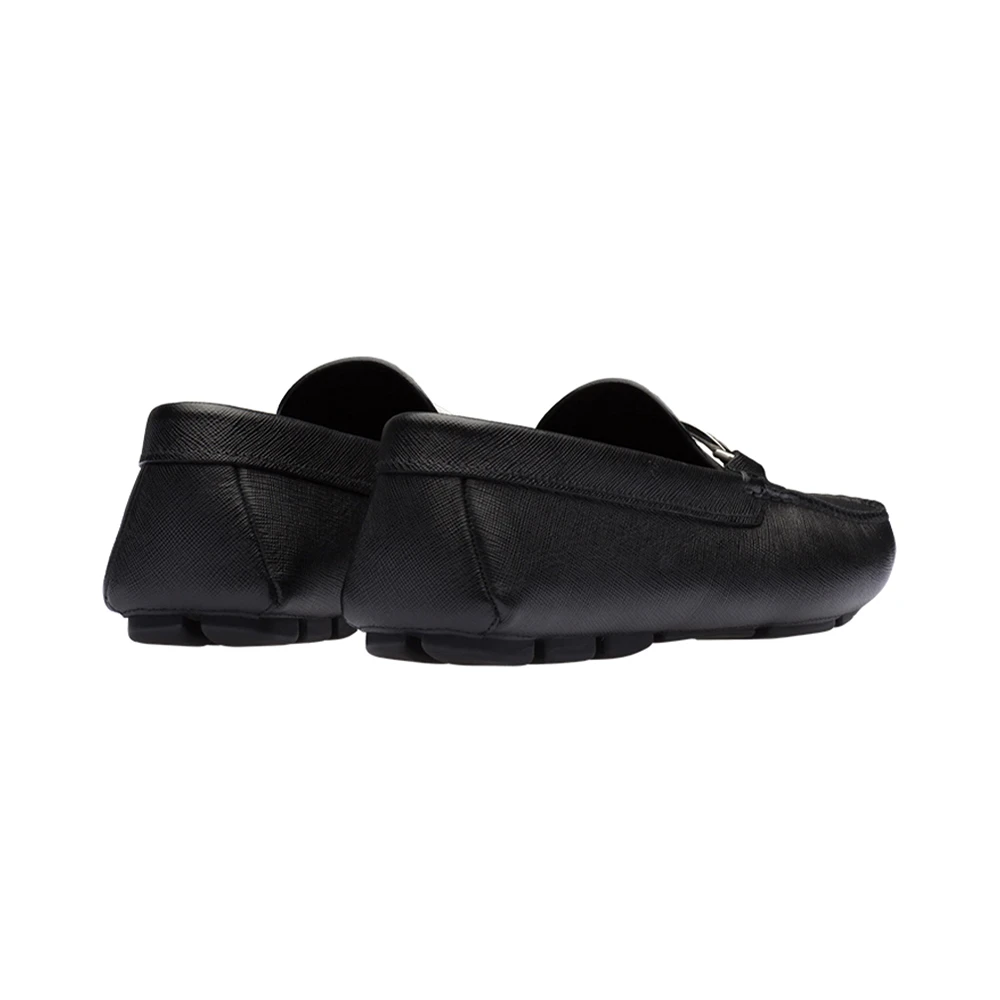 PRADA 男士黑色徽标驾车鞋 2DD159-053-F0002 商品