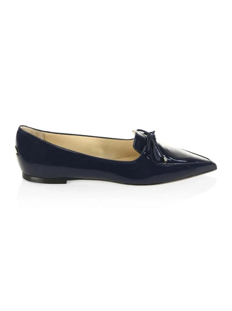 商品Jimmy Choo|Jimmy Choo - Genna Point-Toe Patent Leather Flats,价格¥1724,第1张图片