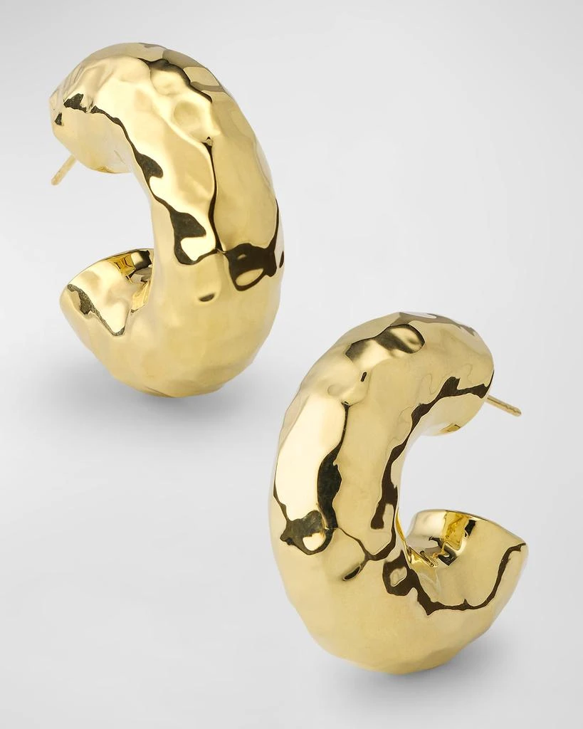 商品Ippolita|18K E.F. Classico Small Hammered Thick Hoop Earrings,价格¥19481,第3张图片详细描述