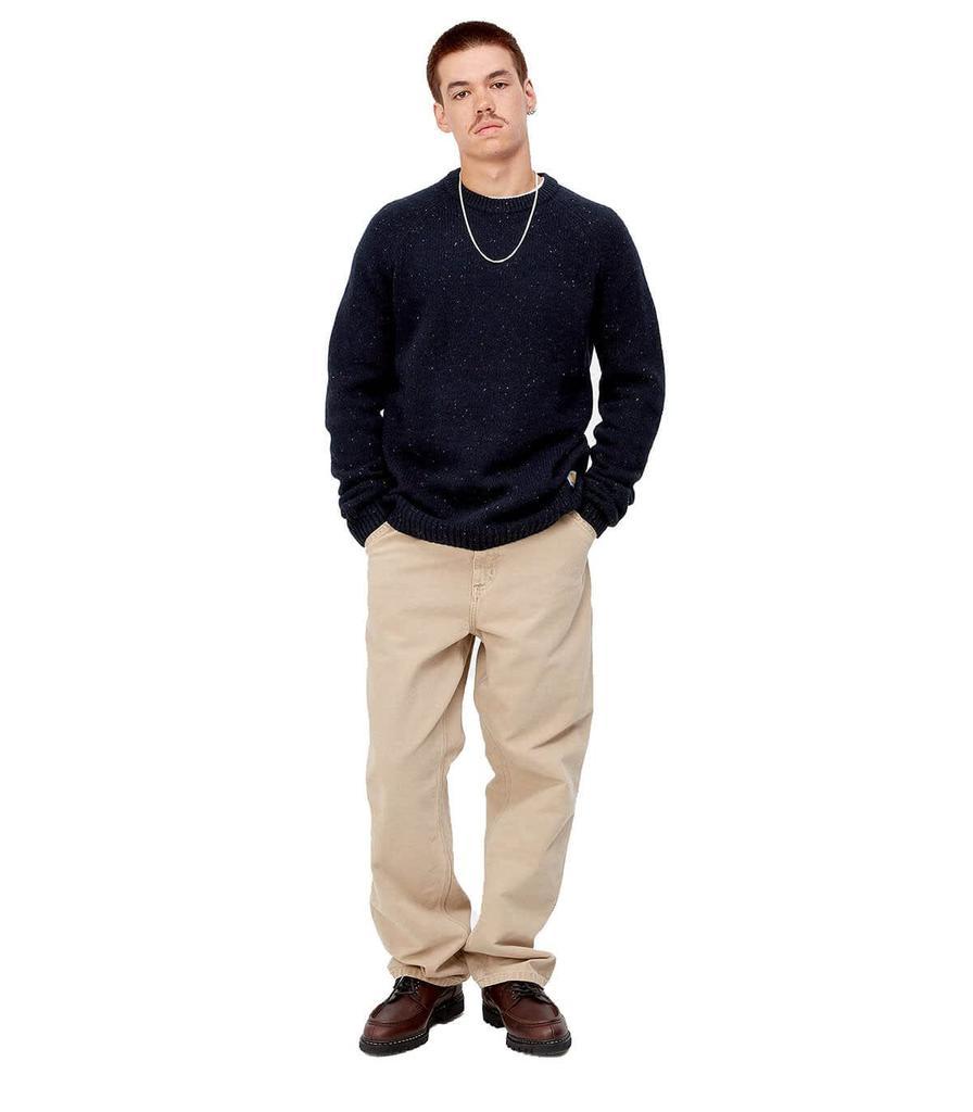 商品Carhartt|Carhartt Wip Anglistic Dark Navy Crewneck Jumper,价格¥961,第4张图片详细描述