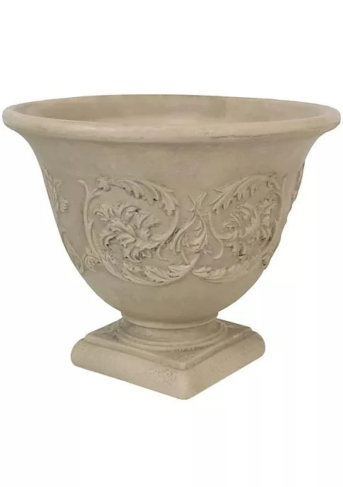商品belk|Decor 16 In Darcy Dual Wall Polyresin Planter And Uv Resistance   Beige,价格¥486,第2张图片详细描述