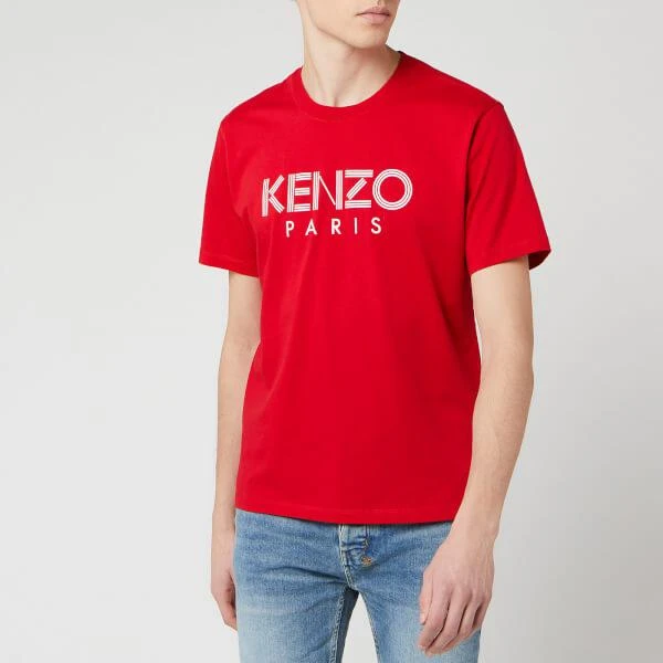 商品Kenzo|男士红色经典Logo T恤,价格¥316,第1张图片