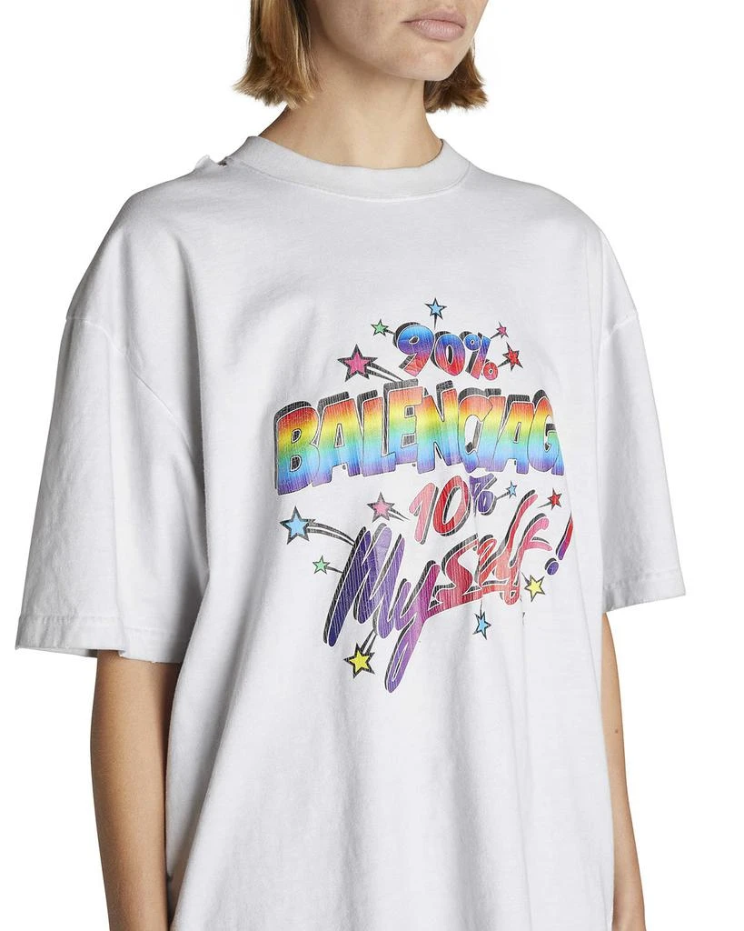 商品Balenciaga|Logo Typographic Oversized Vintage T-Shirt,价格¥1734,第5张图片详细描述